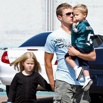 Ryan Phillippe enjoys a day with son Deacon and daughter Ava